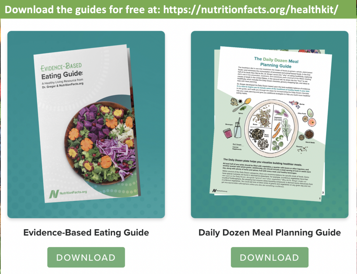 The Evidence-Based Eating Guide from nutritionfacts.org
